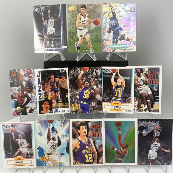 Topps Other - John Stockton/Karl Malone Utah Jazz vintage 13 card lot